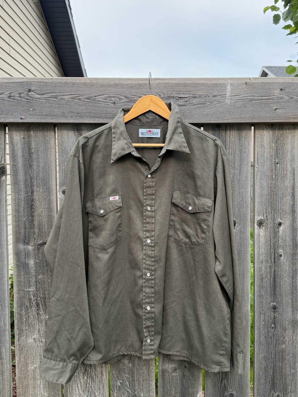 80s GWG Nev'r-Press Work Shirt